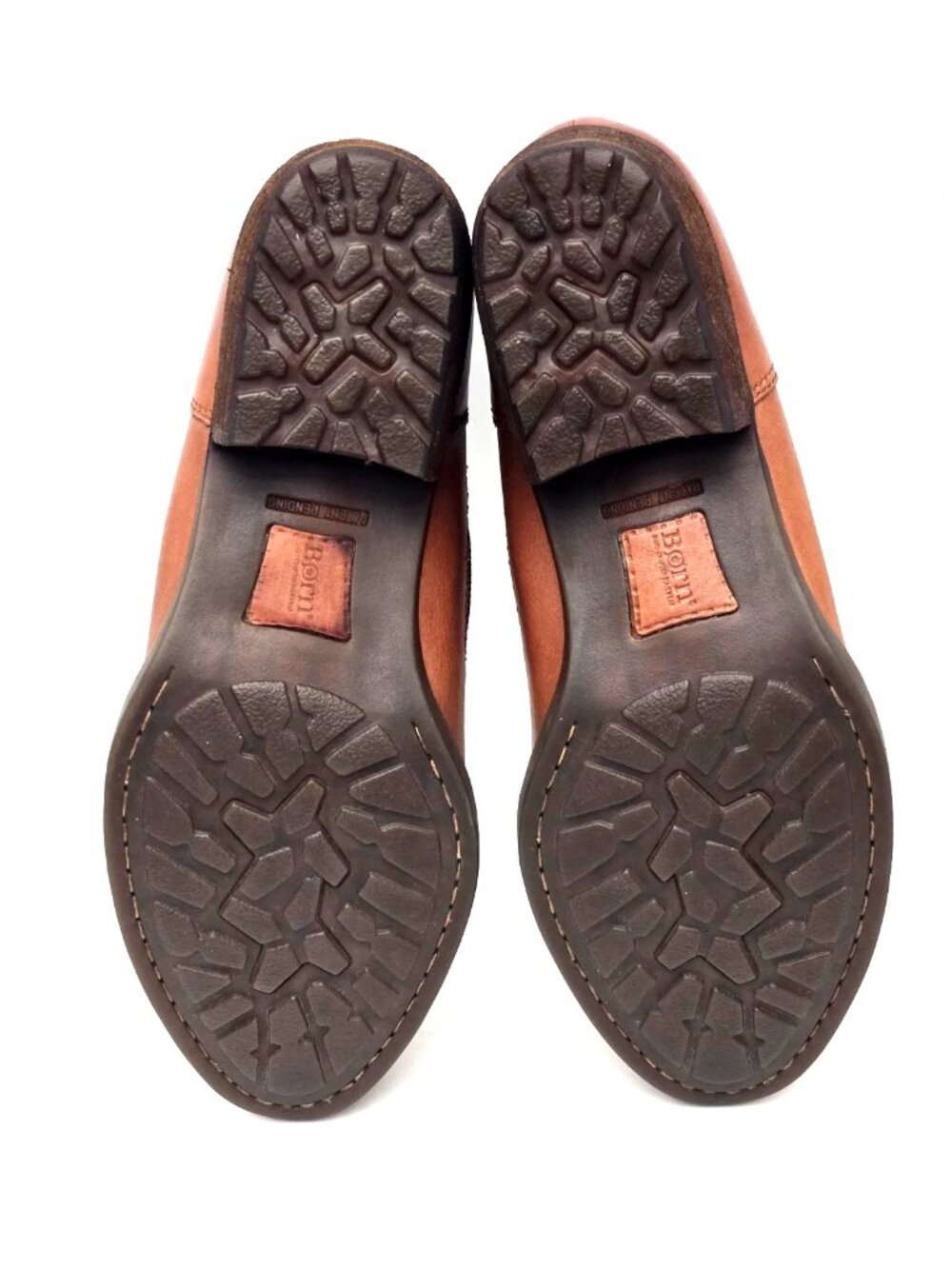 Born Kade Brown Leather Slip-on Shootie Boots Women's Size 10M - Picture 11 of 12